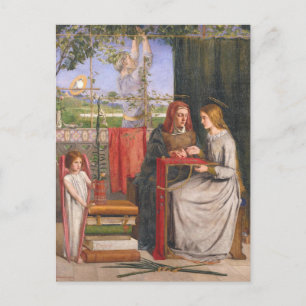 Postale La Jeunesse de la Vierge Marie par Rossetti Carte