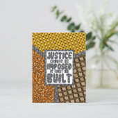 Postale La justice ne peut pas être imposée - Carte postal (Debout devant)