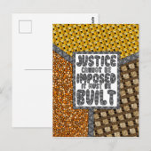 Postale La justice ne peut pas être imposée - Carte postal (Devant / Derrière)