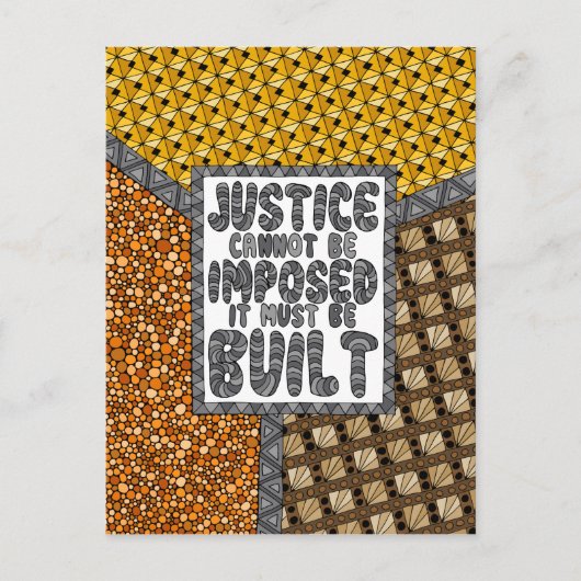 Postale La justice ne peut pas être imposée - Carte postal (Devant)