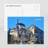 Postale La "Maison du Dragon" de Gaudi à Barcelone Carte p (Devant / Derrière)