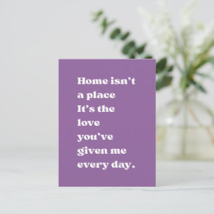 Postale La Maison Est Un Citations D'amour Carte Chaleureu