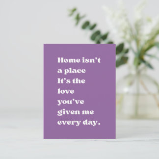 Postale La Maison Est Un Citations D'amour Carte Chaleureu
