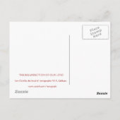 Postale La résurrection de notre seigneur - carte d'icône (Dos)