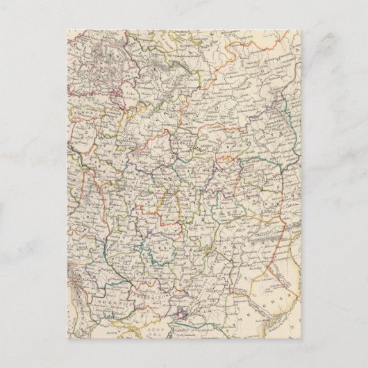 Postale La Russie en Europe carte générale (Devant)