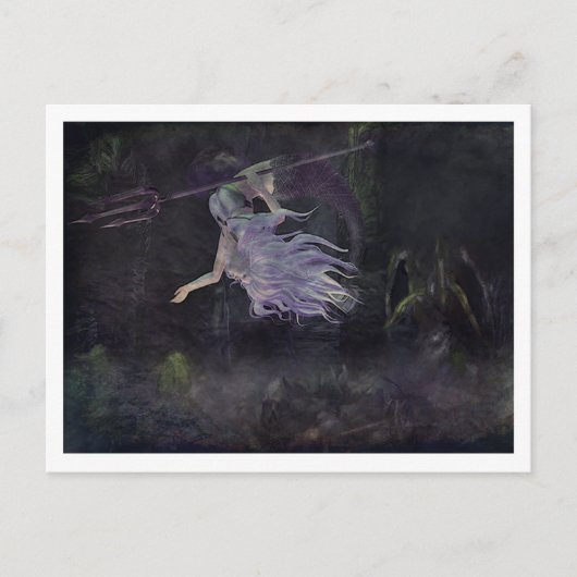 Postale La sirène repère des krakens de bébé, carte (Devant)