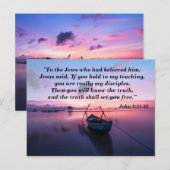 Postale La Vérité Vous Affranchit Carte de Mémorisation Bi (Devant / Derrière)