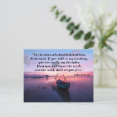 Postale La Vérité Vous Affranchit Carte de Mémorisation Bi (Debout devant)