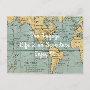 Postale La vie est une aventure Carte Vintage   carte post
