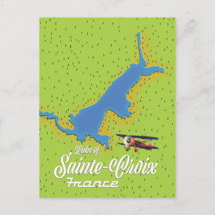 Postale Lac de Sainte-Croix carte de voyage France