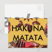 Postale L'Afrique en mouvement : Carte Kaleidoscope (Devant / Derrière)