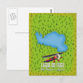 Postale Lagoa do Fogo São Miguel Azores carte (Devant / Derrière)