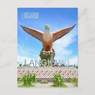 Postale Langkawi Eagle Sculpture Malaisie Carte de voyage
