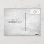 Postale Lanterne Blanche Rustique Carte de Remerciement de (Dos)