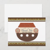 Postale L'arche de Noé Carte de remerciements plate (Devant / Derrière)