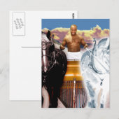 Postale L'art de la carte Tarot Chariot (Devant / Derrière)