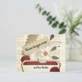 Postale Lasagna Carte de recette du gardien de cuisine ali (Debout devant)