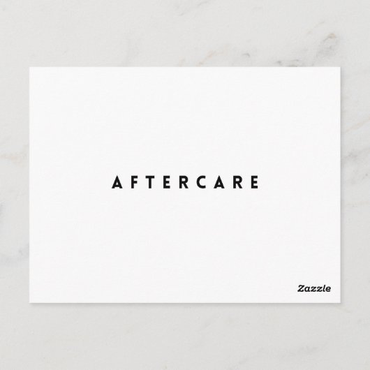 Postale Lash Extensions Carte de post-soins (Dos)