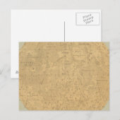 Postale Le côté visible de la carte de surface de la lune (Devant / Derrière)