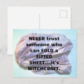 Postale Le pliage d'une feuille de papier est la carte pos (Devant / Derrière)