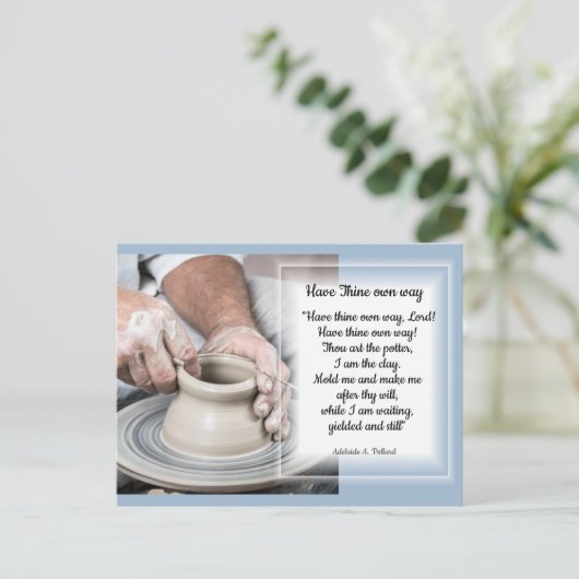 Postale Le Potter au travail Carte (Debout devant)