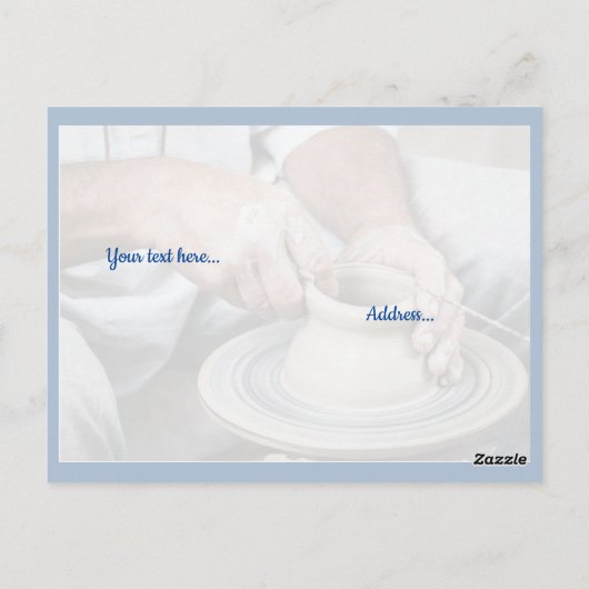 Postale Le Potter au travail Carte (Dos)