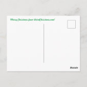 Postale Le sapin de la carte de Noël (Dos)