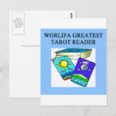 Postale lecteur de carte tarot conception de lecture (Devant / Derrière)