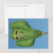 Postale Lecteurs de soleil Cactus Chaud Air Ballotte Carte (Devant / Derrière)