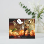 Postale L'écureuil fonctionnera pour les noix Carte postal (Debout devant)