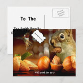 Postale L'écureuil fonctionnera pour les noix Carte postal (Devant / Derrière)