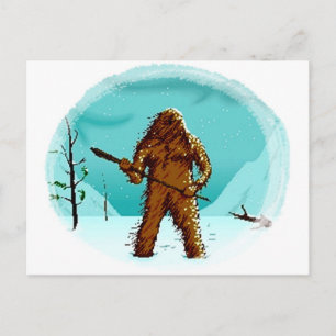Postale Legendaire Yeti Bigfoot Big Foot Cadeaux Carte Pos