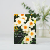 Postale Les amis sont des fleurs Citation Daffodils Carte (Debout devant)