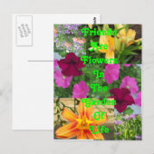 Postale Les amis sont Fleurs ... carte    postalePC78 (Devant / Derrière)