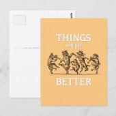 Postale Les Choses Obtiendront Une Meilleure Carte De Voeu (Devant / Derrière)