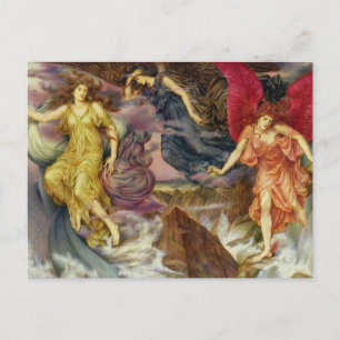 Postale Les esprits de tempête par Evelyn de Morgan Carte 