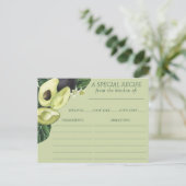 Postale Les fleurs d'Avocado | Carte Recette Vert foncé Ru (Debout devant)