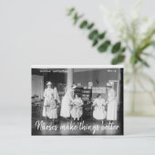 Postale Les infirmières améliorent les choses Carte postal (Debout devant)