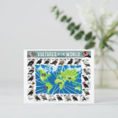 Postale Les vautours de la carte mondiale (Debout devant)