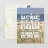 Postale Les vues de Nantucket, Massachusetts - Carte posta (Devant / Derrière)