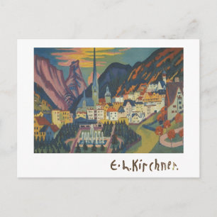 Postale L'été à Davos par E.L. Kirchener (1925) Carte post