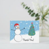 Postale Lettre du travailleur postal Carrier "Merci" Carte (Debout devant)