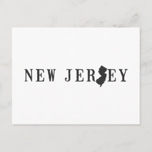 Postale LETTRE SCÉNARIO DE LA CARTE DU New Jersey MOT D'ÉT
