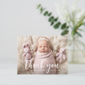 Postale lettres brosse faire-part de naissance carte posta (Debout devant)