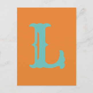 Postale Lettres et couleurs personnalisables ! L carte