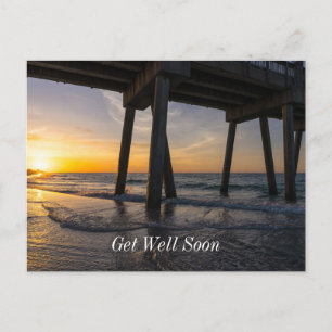 Postale Lever de soleil sous la jetée de Pensacola Carte p