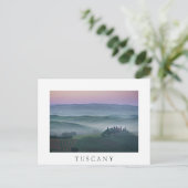 Postale Lever de soleil sur le paysage toscan carte postal (Debout devant)