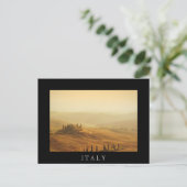 Postale Lever de soleil sur un paysage en Toscane carte po (Debout devant)