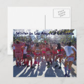 Postale L'Hiver À Los Angeles Carte Postale! (Devant / Derrière)