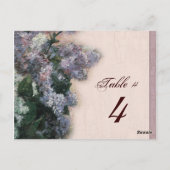 Postale Lilacs impressionnistes - Carte Numéro de tableau (Dos)